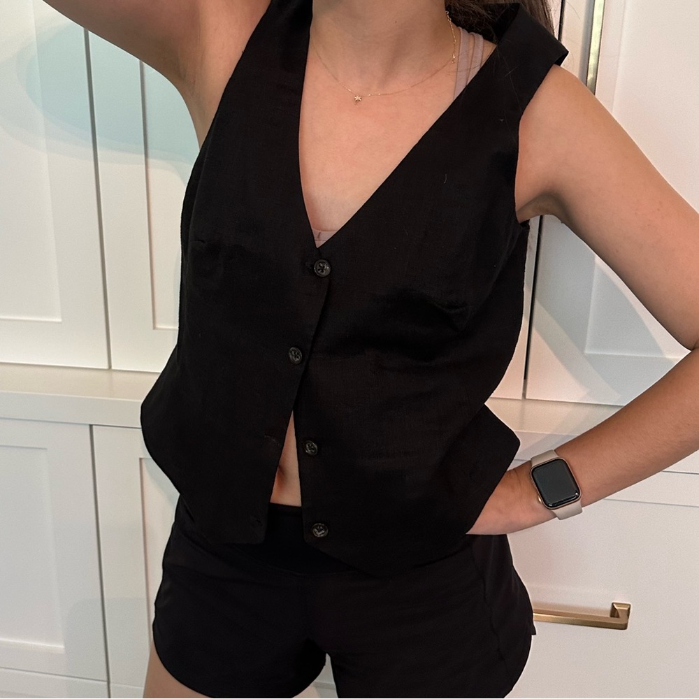 Women linen vest